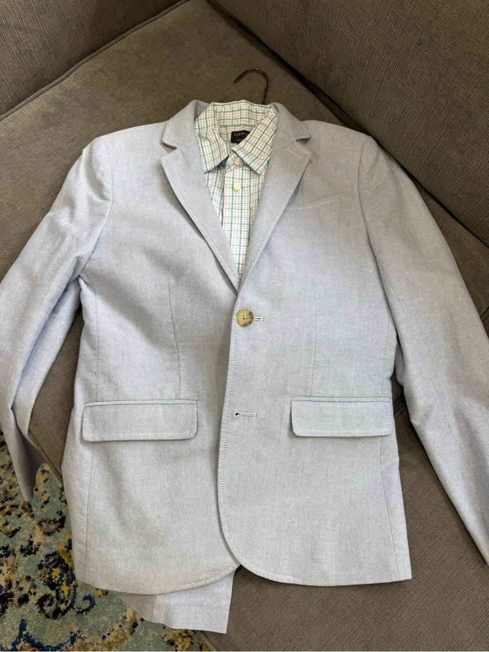 J. Crew Factory Light Gray Kids Sport Coat